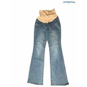 Indigo Blue Maternity Full Panel Bootcut Jeans size Small